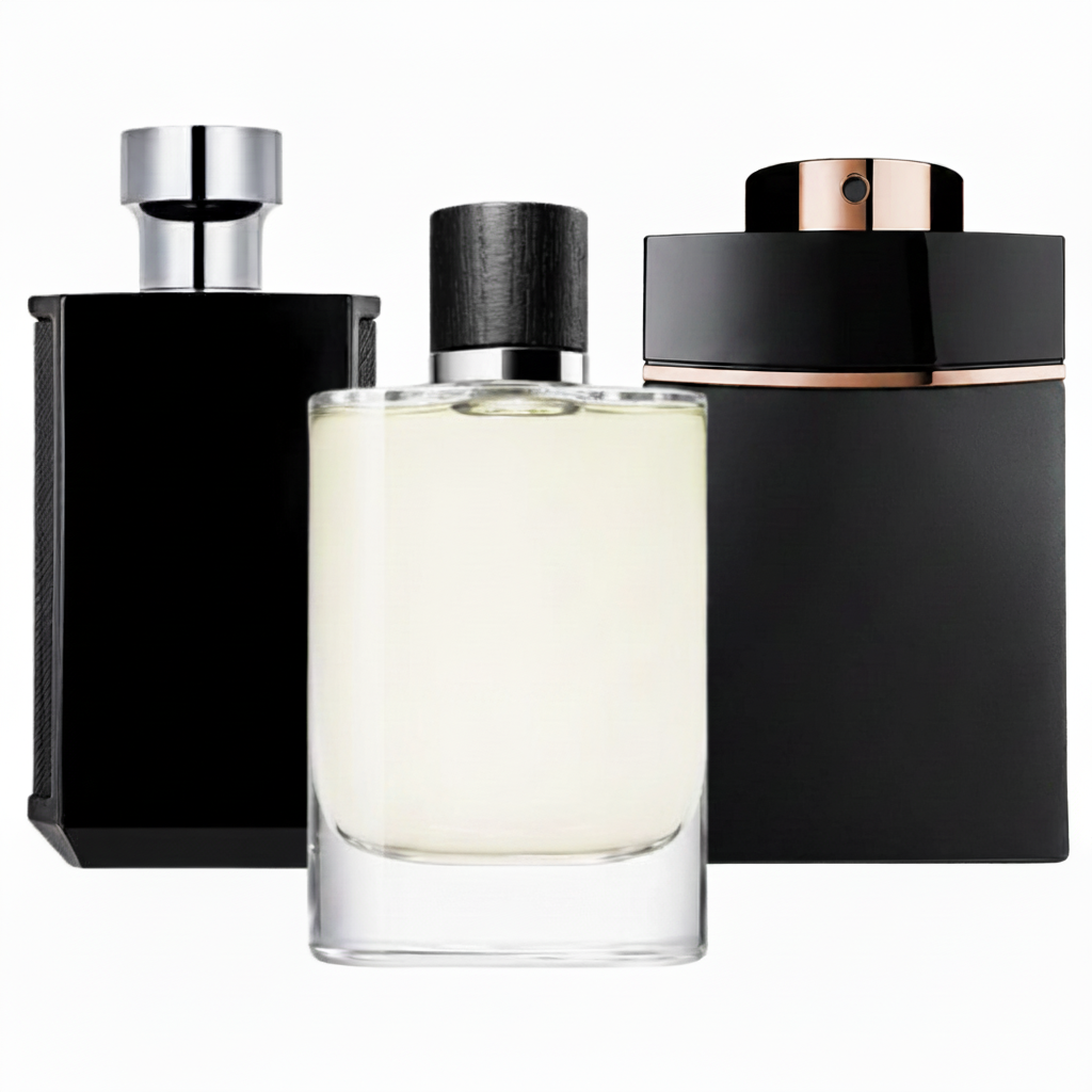 SET MIT 3 PARFÜMS: Exotischer Herrenduft, Frischer Aquatischer Duft und Intensiver Eleganter Herrenduft (Eau de Parfum)