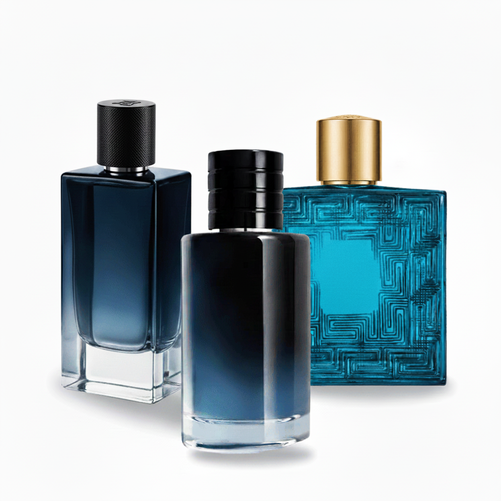 SET MIT 3 PARFÜMS: Würziger Herrenduft, Frischer Herrenduft und Aromatischer Herrenduft