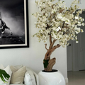Kunstpflanzen-Set – 10 Stück | Kirschblüte Weiß