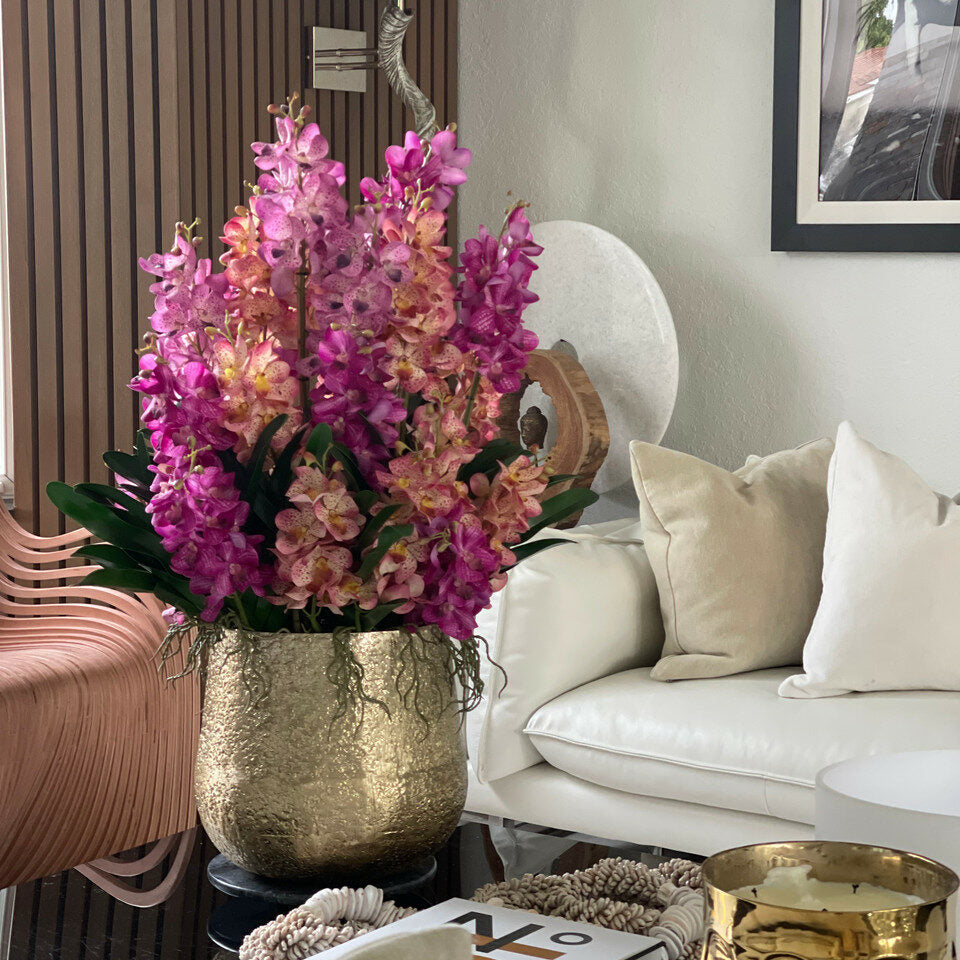 Große Delaney-Schale mit gemischten Mokara-Orchidee