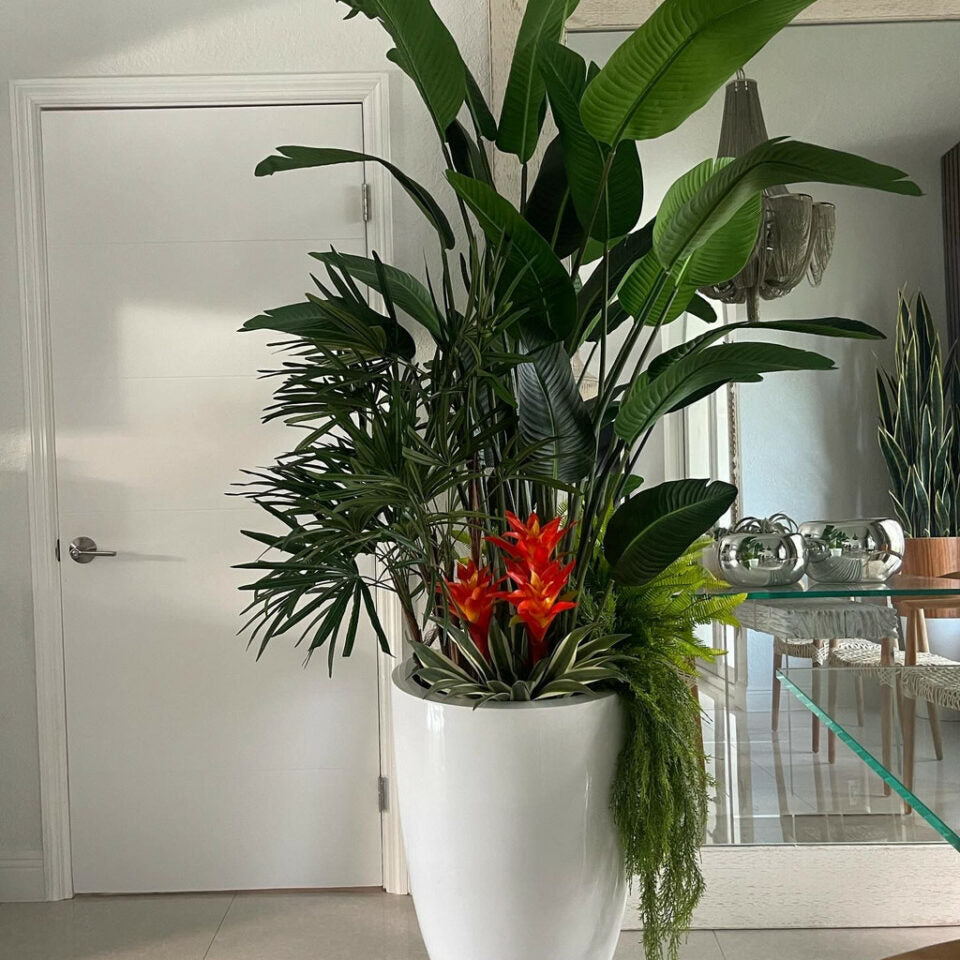 Tropisches Pflanzenarrangement